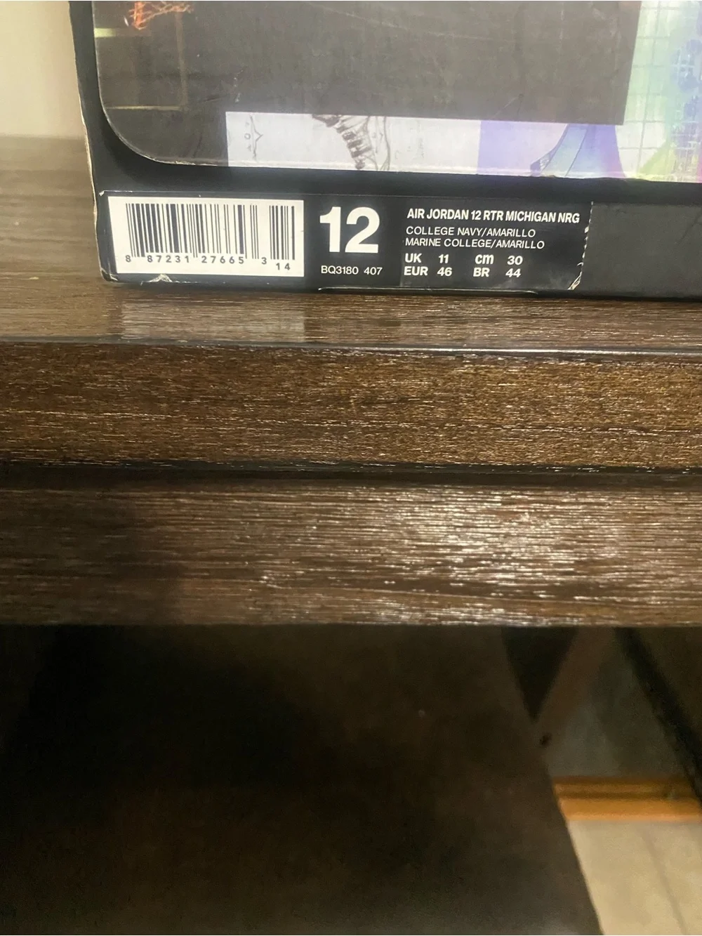 Michigan Jordan 12s with box and original receipt